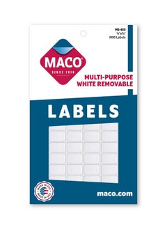 Maco MACO White Rectangular Multi-Purpose Labels, 3/8 x 5/8 Inches, 1000 Per Box (MS-610)  - Image 2