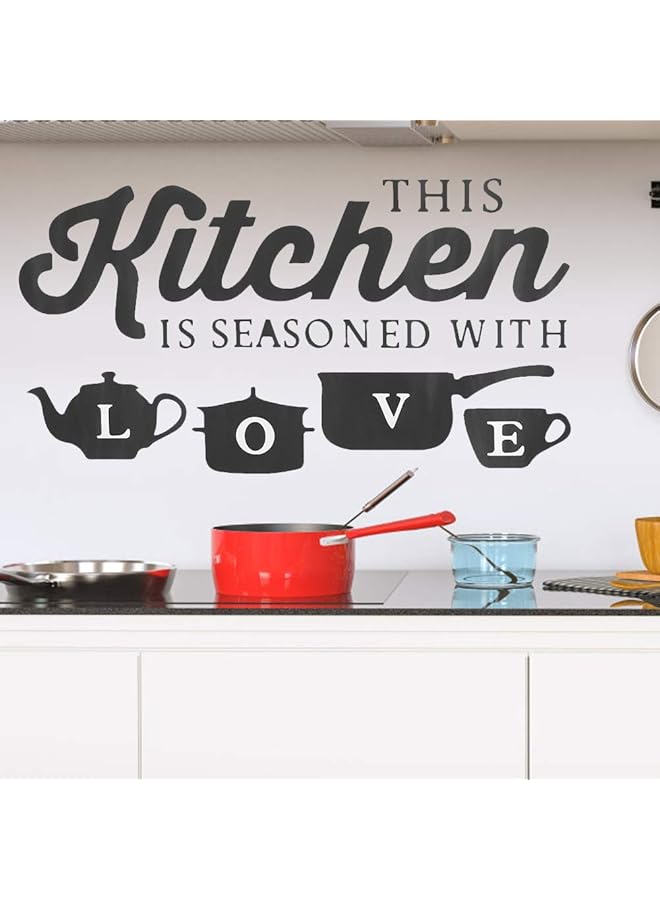 إيروريكس ملصق حائط قابل للإزالة من مادة البولي فينيل كلوريد، ملصق حائط قابل للإزالة، رسوم متحركة، صحي بيئي لأبواب المطبخ - Image 1