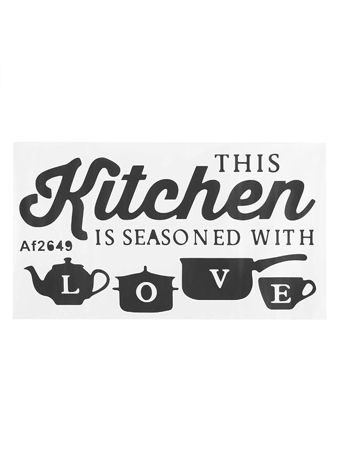 إيروريكس ملصق حائط قابل للإزالة من مادة البولي فينيل كلوريد، ملصق حائط قابل للإزالة، رسوم متحركة، صحي بيئي لأبواب المطبخ - Image 5