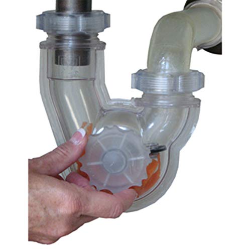 Permaflow Never Clog Transparent Abs 1-1/2" P-Trap (Includes 1-1/2" To 1-1/4" Reducing Gaskets) - For Kitchen & Bath/Lavatory - Image 3