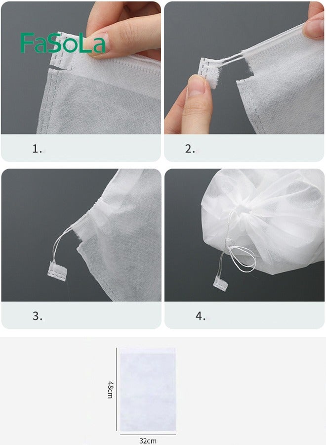 Fasola 10 Pieces Travel Shoe Storage Bag - Portable Drawstring Shoe Pouch for Daily Use, Travel, Yoga, Gym and Closet Organization - Image 5