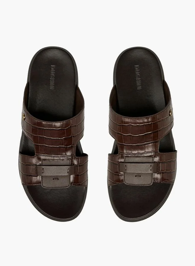 DUCHINI Men Leather Comfort Sandals