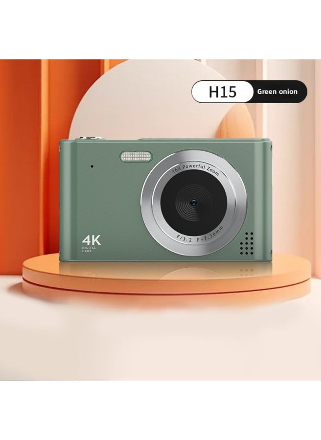 Generic Student Digital Ccd Camera Campus Shooting Olvg Portable Travel Entry-level Affordable Camera-Body Color:Green  - Image 1