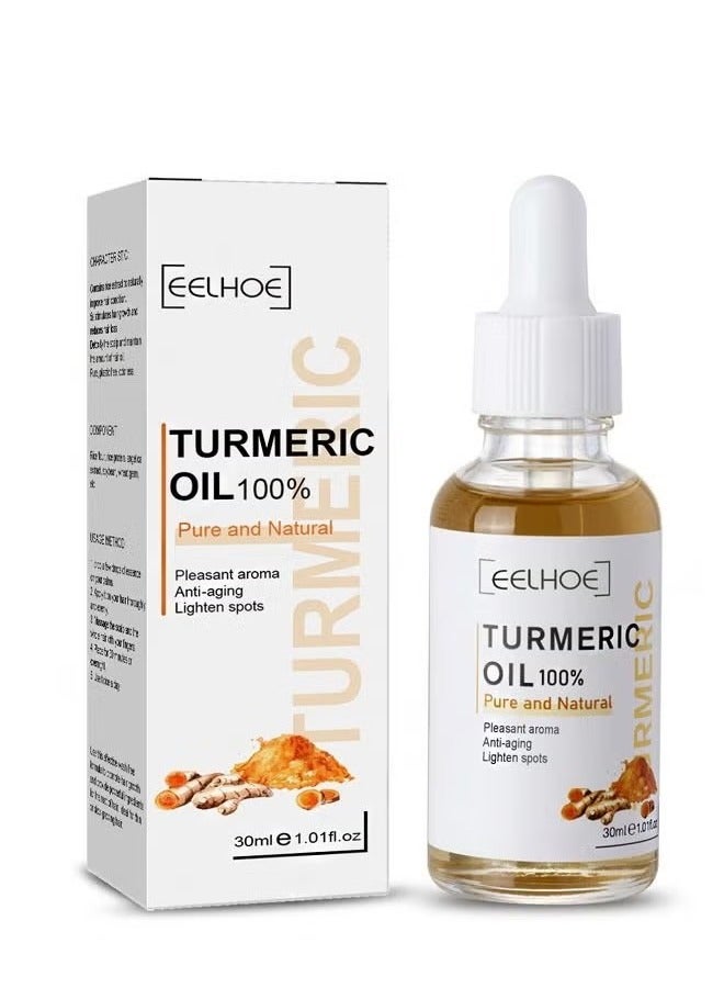 EELHOE Turmeric Moisturizing Serum Turmeric Dark Spot Corrector Essential Oil Face Serum Bright Skin Face Whitening Serum - Image 1