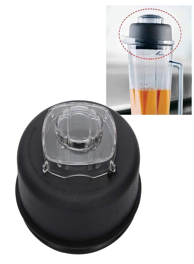 زيروديس غطاء علوي للخلاط مع سدادة، ملحقات بديلة للعصارة، مصنوع من المطاط والبولي كربونات والبلاستيك، مناسب لحاوية فيتاميكس سعة 64 أونصة للاستخدام المنزلي - Image 4
