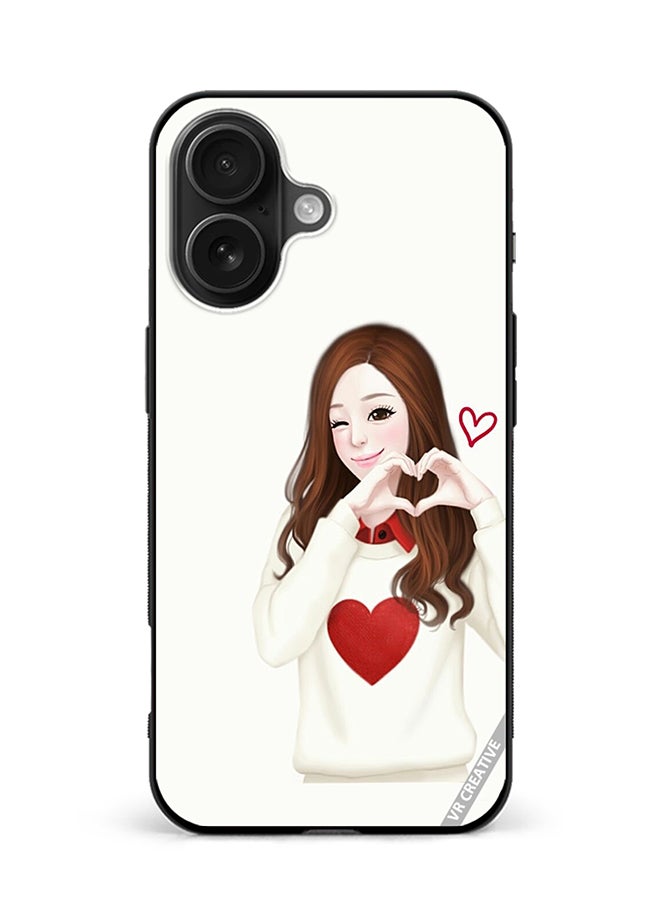 VR CREATIVE Protective Case Cover For Apple iPhone 16 Plus Lucy Design Multicolour