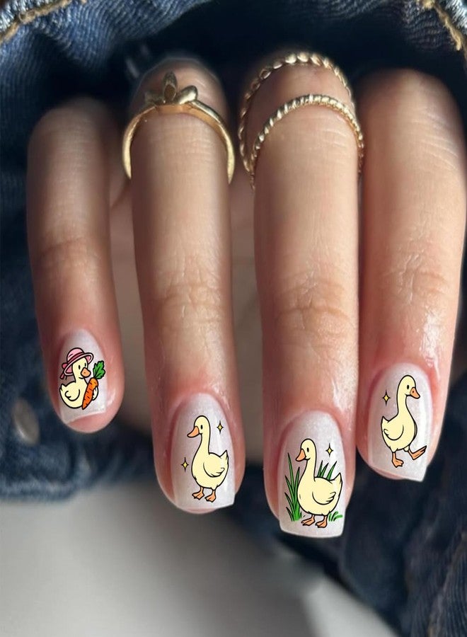 PH PandaHall 3pcs Chickens Ducks Nail Stamp Plate Farm Theme Print Art Template Stainless Steel Nail Image Plate Farm Animals Nails Stencils for Women Manicure Salon 4.7x2.3 inch - Image 4