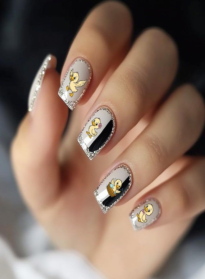 PH PandaHall 3pcs Chickens Ducks Nail Stamp Plate Farm Theme Print Art Template Stainless Steel Nail Image Plate Farm Animals Nails Stencils for Women Manicure Salon 4.7x2.3 inch - Image 5