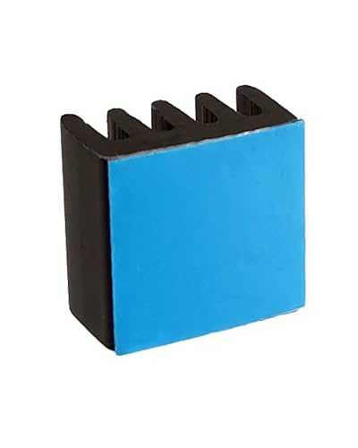Easycargo 20pcs 9mm Small mini Heatsink Kit 9x9x5mm + 3M 8810 thermal conductive adhesive tape, mini cooler Aluminum Heat Sink for cooling VRM GPU Stepper Driver MOSFET VRam Regulators (9mmx9mmx5mm) - Image 3