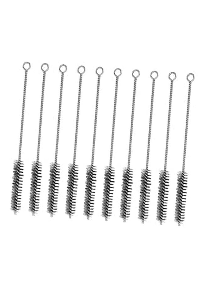 10Pcs Stainless Steel Tube Cleaning Brushes Set Lab Small Wire Brush Tools - Image 1