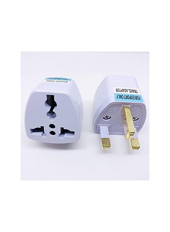 promass Universal US to UK Electrical Travel Adapter Outlet Converter Socket (UAE/KSA/UK 3 Pieces) - Image 3