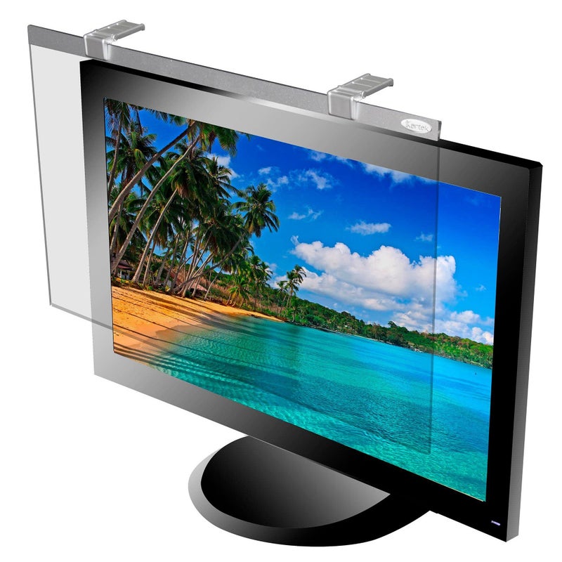 فلتر كوانتيك LCD بروتكت ديلوكس مضاد للتوهج لشاشات العرض العريضة 24 بوصة بنسب 16:10 و 16:9 LCD24WSilver
