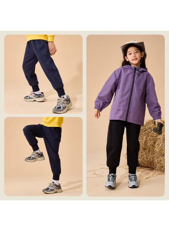 Pepco Girls' Fleece-lined Pants Winter New Children's Sports Pants Thickened Warm Casual Sweatpants For Girls