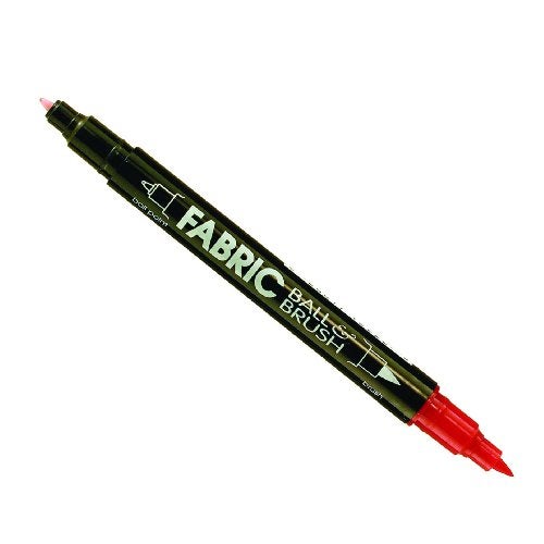 UCHIDA 122C2 Marvy Fabric Ball and Brush Marker Red