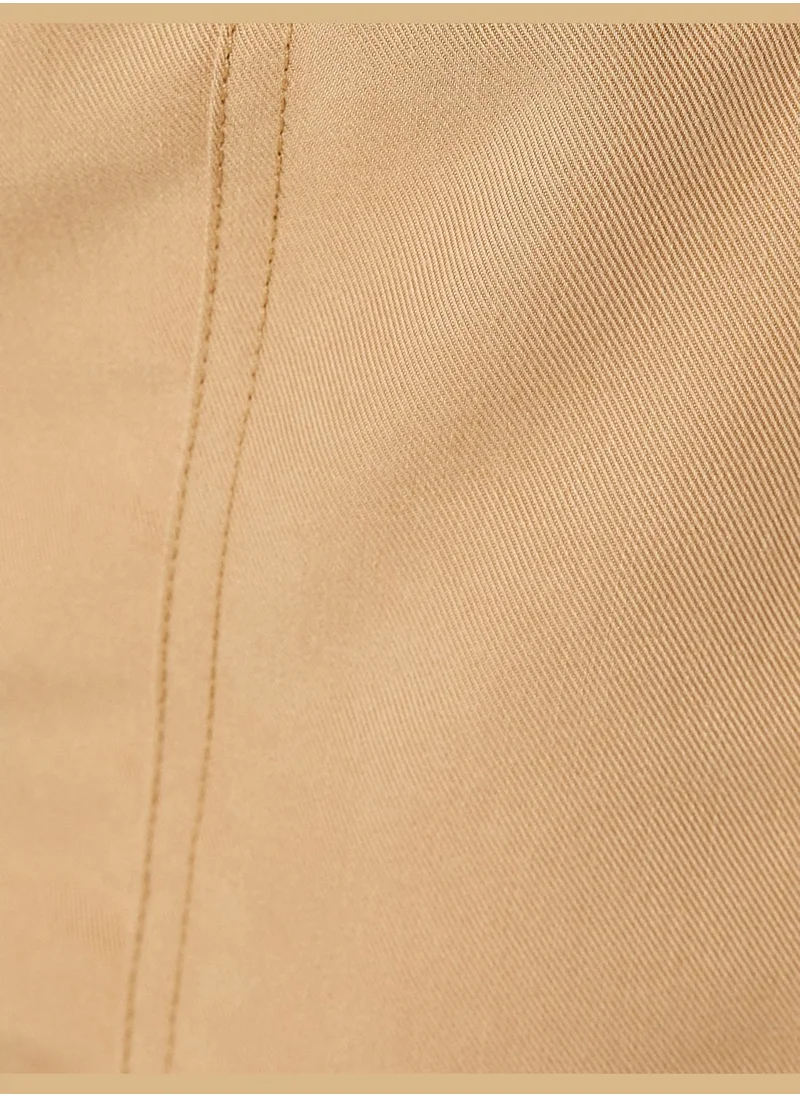 KOTON Wide Leg Pocket Detail Modal Mix Shorts