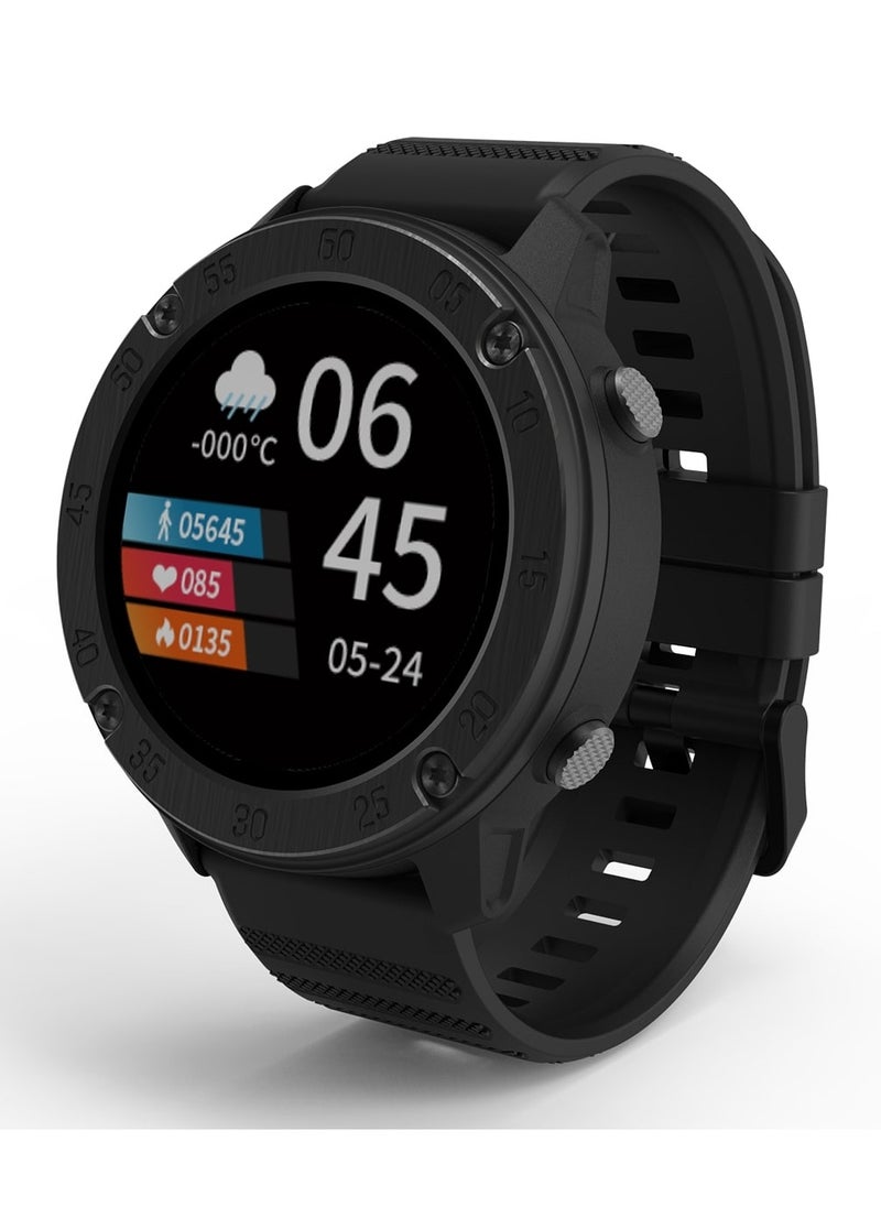 Blackview - X5 1.3” inch Smart Watch for Men Women,9 Professional Sports Modes Fitness Tracker Heart Rate Monitor Watch,IP68 Waterproof Sport Two Strap (Black – Red) - Image 1