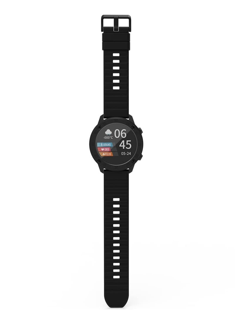 Blackview - X5 1.3” inch Smart Watch for Men Women,9 Professional Sports Modes Fitness Tracker Heart Rate Monitor Watch,IP68 Waterproof Sport Two Strap (Black – Red) - Image 1