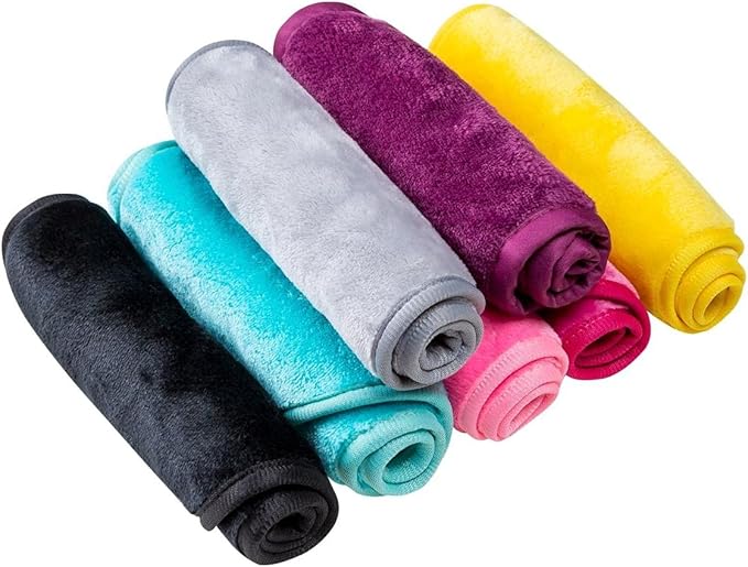 منشفة إزالة المكياج السحرية القابلة لإعادة الاستخدام لتنظيف الوجه خالية من المواد الكيميائية تزيل المكياج على الفور باستخدام الماء 1 أزرق