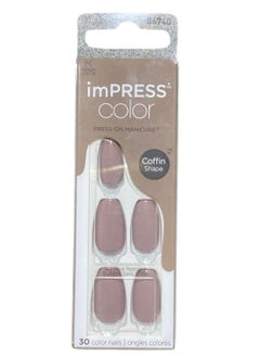 KISS imPRESS Color Press-on Manicure IMC507C Dusk Till Dawn 30 color nails Coffin Shape  - Image 1