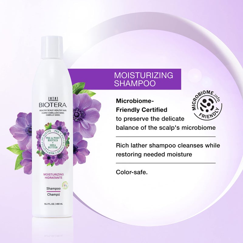 BIOTERA Moisturizing Shampoo and Conditioner Set | Hydrates & Moisturizes Dry, Medium, Fine Hair | Microbiome Friendly | Vegan & Cruelty Free | Paraben Free | Color-Safe | 32 Fl Oz - Image 2
