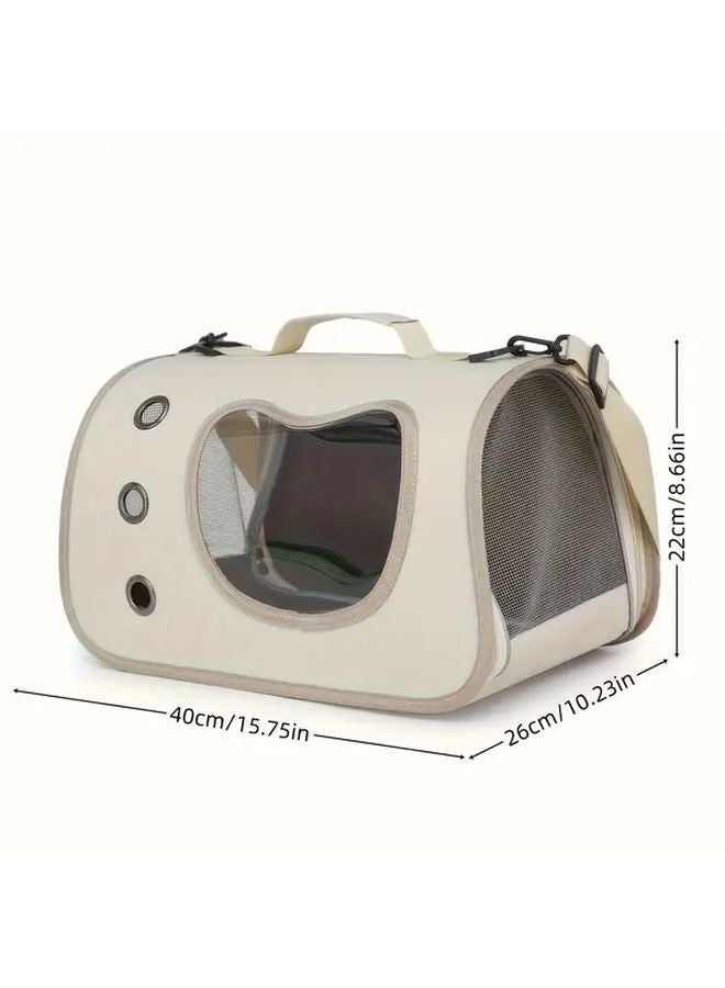 حقيبة ظهر حاملة للقطط باللون الأرجواني متينة مقاومة للماء ومضادة للهروب للقطط الصغيرة - Image 3