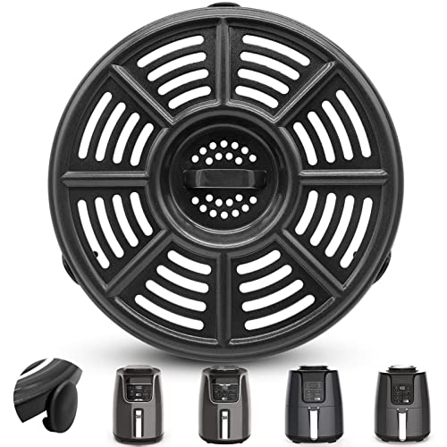Air Fryer Grill Pan for Ninja Air Fryers 82 IN Premium Round Grill Plate Tray Replacement Parts with Rubber Bumpers for Ninja Foodi NonStick Dishwasher Safe