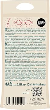 L'Action Paris LAction Paris Lip Plumper Gloss Natural Plumping Lip Gloss with Oligopeptides for Fuller Lips Clear Lip Gloss with Subtle Shine Effect LongLasting and Comfortable Gloss 10ml - Image 3