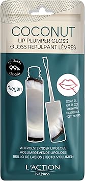 L'Action Paris LAction Paris Lip Plumper Gloss Natural Plumping Lip Gloss with Oligopeptides for Fuller Lips Clear Lip Gloss with Subtle Shine Effect LongLasting and Comfortable Gloss 10ml - Image 1