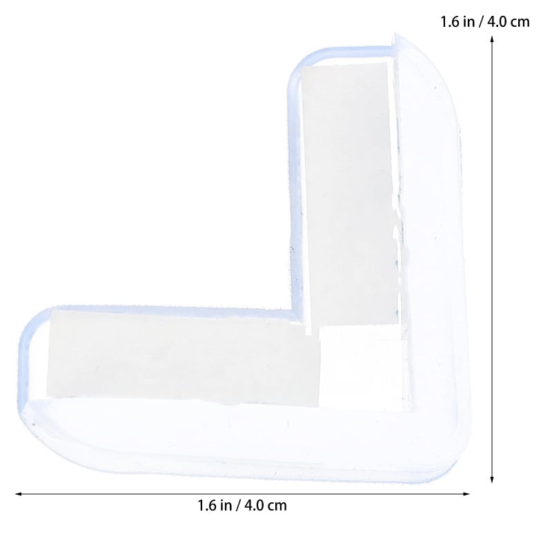 20Pcs Clear Silicone Corner Protectors For Furniture Tables Desks Edge Cushion Safety Bumpers - Image 3