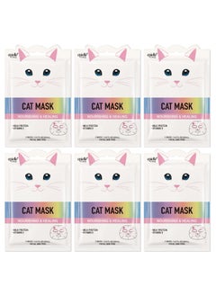 Epielle Character Masks Cat 6pk 
