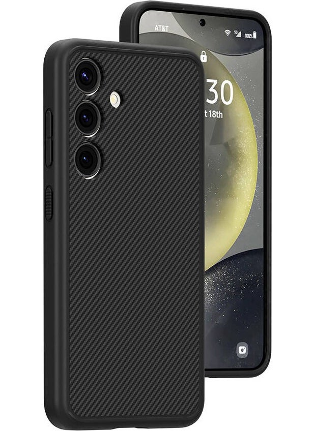 ZORE - Rona Store Galaxy S24 Plus Compatible Rns Case with Magsafe Charging Feature Carbon Fiber Look T-Carbon Cover-S - Image 1