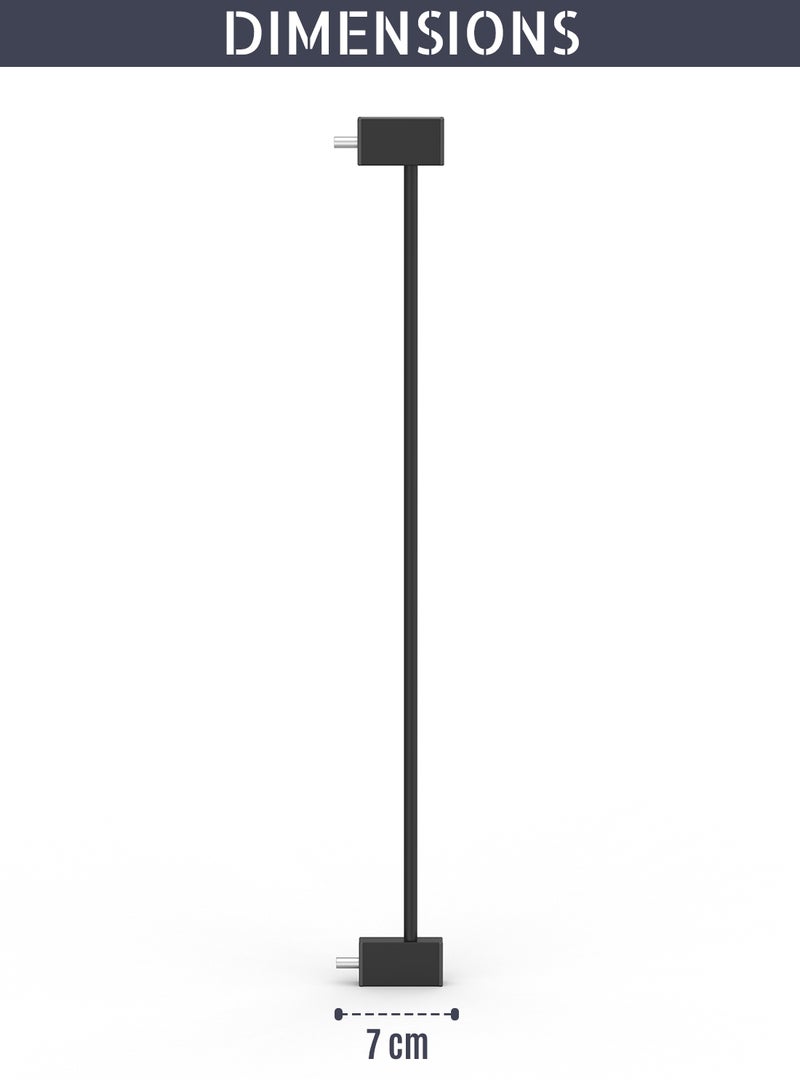 Baby Safe Safety Gate Extension, Simply Attached, 7Cm - Black - Image 5