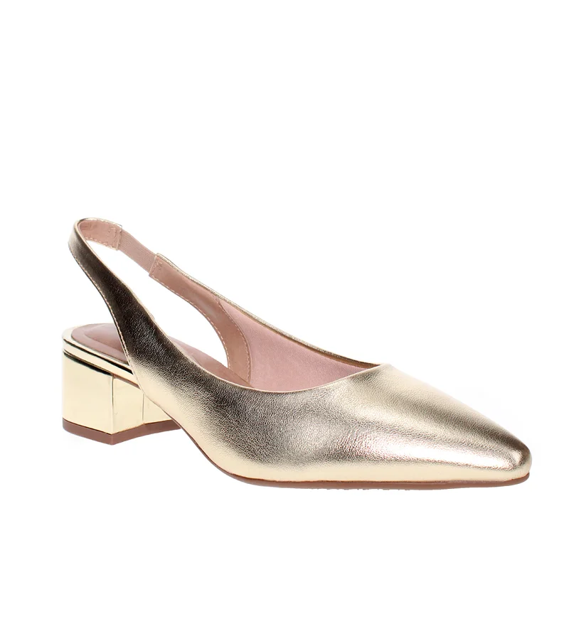 Beira Rio Mid Heels Sandals for Women – Sling Back Heel Sandals for Girls with Ankle Strap