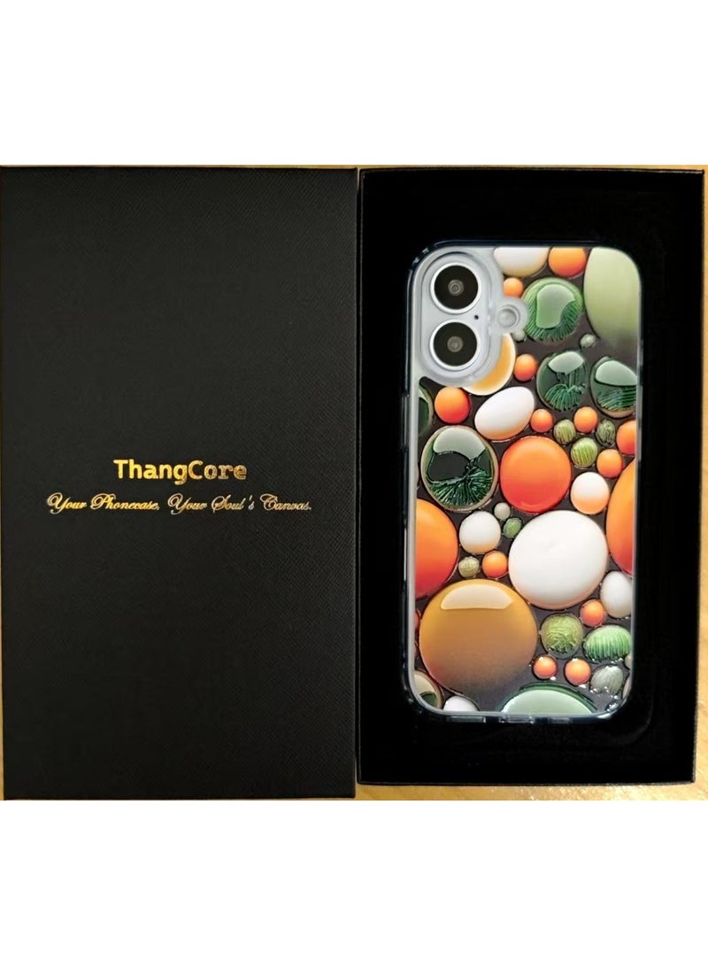 ThangCore Iphone17，3 in 1 TPU + PC Overmolding Magnetic Creative Design Phone Case - Image 3