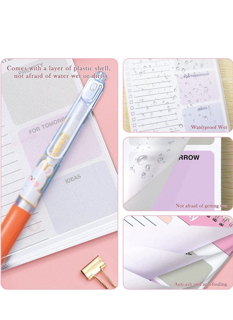 Y&D - To Do List Notepad, 2 Pack Daily Planner Notepad with Spiral Binding, Checklist Productivity Organizer 5.7" X 8.5" Day Planning Pad Cover for Work Planner, Personal Office Supplies - Image 1