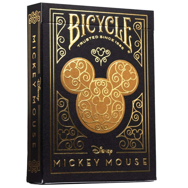 Bicycle Disney Mickey Mouse Inspired Black and Gold Playing Cards by Bicycle - Image 1
