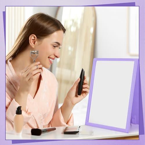 GlikCeil Foldable Portable Full Length Mirror for Dorm Dance Backstage Camping Travel Hanging Folding Makeup Body Mirror for Dancers Artists Home Aestheticians Spa(Purple,33.5" X 13.4") - Image 4