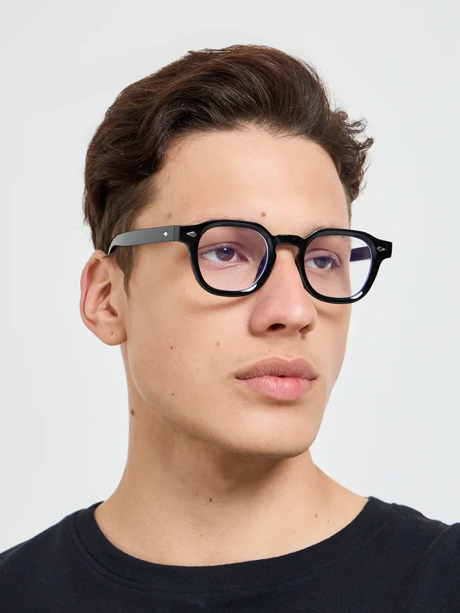 Styli Black Round Frame Sunglasses