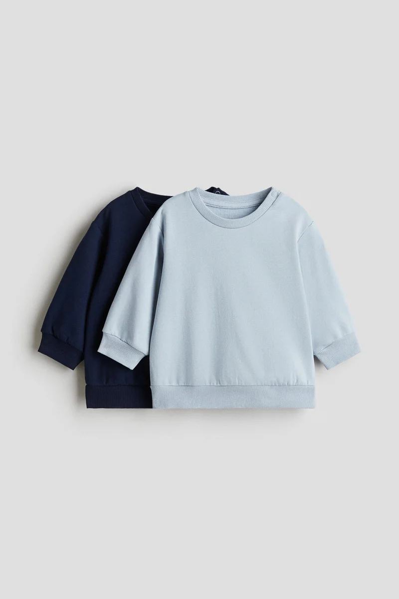 H&M 2-pack cotton sweatshirts