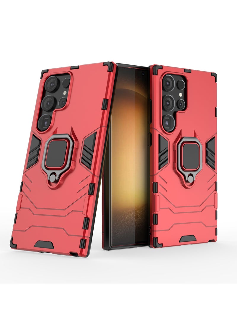 يوارب كينج غطاء حماية واقٍ لهاتف سامسونج جالاكسي S24 الترا أحمر - Image 2