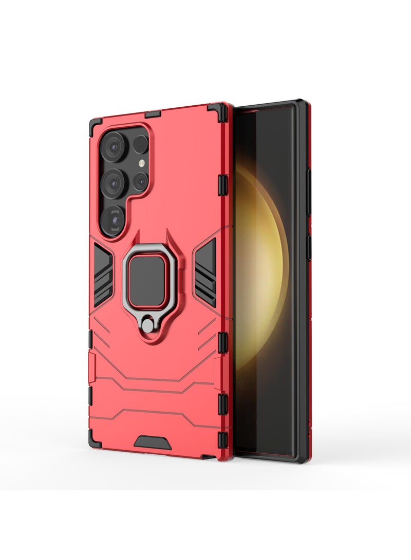 يوارب كينج غطاء حماية واقٍ لهاتف سامسونج جالاكسي S24 الترا أحمر - Image 1