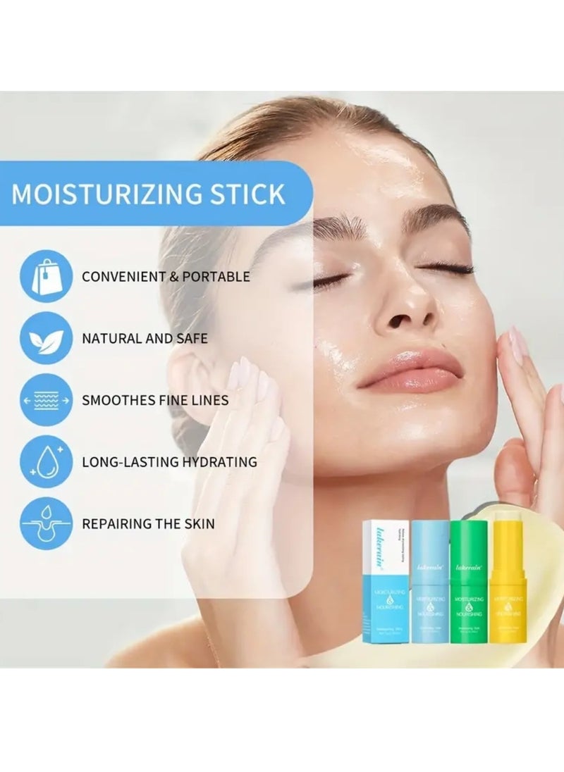 Moisturizing and Nourishing Cream Stick Multi Balm Facial Moisturizer Stick Balm Under Eye Cream Face Balm Stick for Hydrating and Smoothing Dry Skin Moisturizing Day and Night Stick