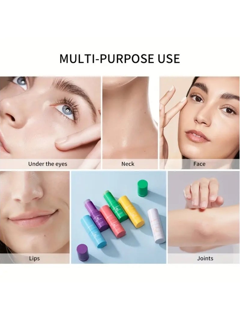 Moisturizing and Nourishing Cream Stick Multi Balm Facial Moisturizer Stick Balm Under Eye Cream Face Balm Stick for Hydrating and Smoothing Dry Skin Moisturizing Day and Night Stick