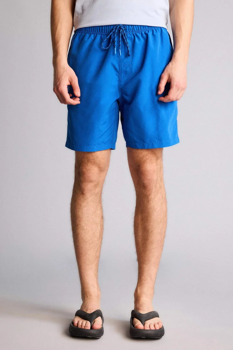Defacto  Regular Fit Mesh Lined Knee Length Swim Shorts for Men | Best Price UAE