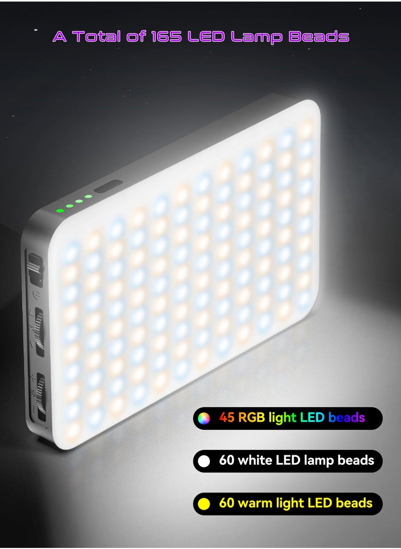 Mi VAZA - RGB Video Light -  Portable LED Camera Light Panel - 360° Full Color - CRI≥95 - 3000 mAh Battery - 10 Lighting Effects - Photography Fill Light - Mobile Light - Portable LED Camera Light - For Selfies Video, Conferencing, Photography, ikTok, YouTube, Vlog Shooting - Image 1