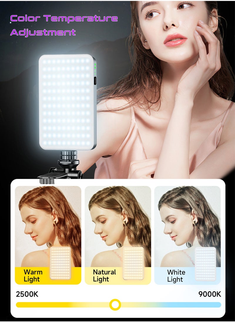 Mi VAZA - RGB Video Light -  Portable LED Camera Light Panel - 360° Full Color - CRI≥95 - 3000 mAh Battery - 10 Lighting Effects - Photography Fill Light - Mobile Light - Portable LED Camera Light - For Selfies Video, Conferencing, Photography, ikTok, YouTube, Vlog Shooting - Image 1