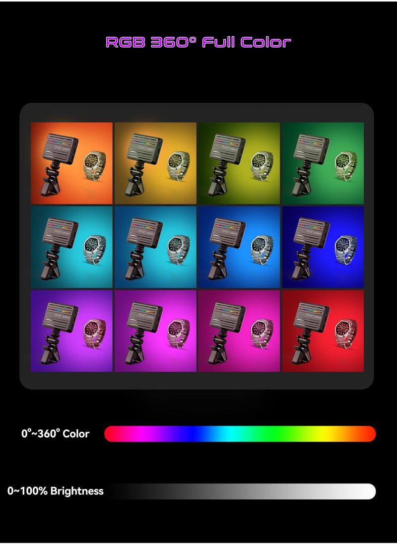 Mi VAZA - RGB Video Light -  Portable LED Camera Light Panel - 360° Full Color - CRI≥95 - 3000 mAh Battery - 10 Lighting Effects - Photography Fill Light - Mobile Light - Portable LED Camera Light - For Selfies Video, Conferencing, Photography, ikTok, YouTube, Vlog Shooting - Image 1