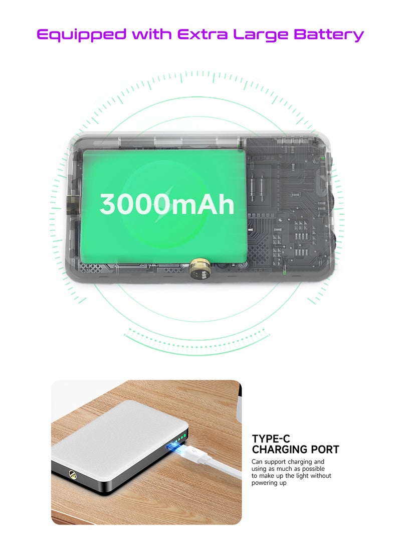 Mi VAZA - RGB Video Light -  Portable LED Camera Light Panel - 360° Full Color - CRI≥95 - 3000 mAh Battery - 10 Lighting Effects - Photography Fill Light - Mobile Light - Portable LED Camera Light - For Selfies Video, Conferencing, Photography, ikTok, YouTube, Vlog Shooting - Image 1