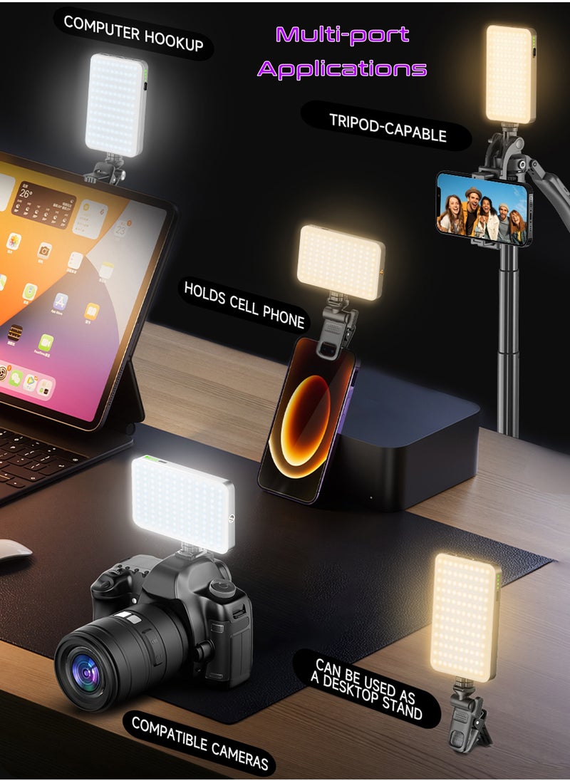 Mi VAZA - RGB Video Light -  Portable LED Camera Light Panel - 360° Full Color - CRI≥95 - 3000 mAh Battery - 10 Lighting Effects - Photography Fill Light - Mobile Light - Portable LED Camera Light - For Selfies Video, Conferencing, Photography, ikTok, YouTube, Vlog Shooting - Image 1