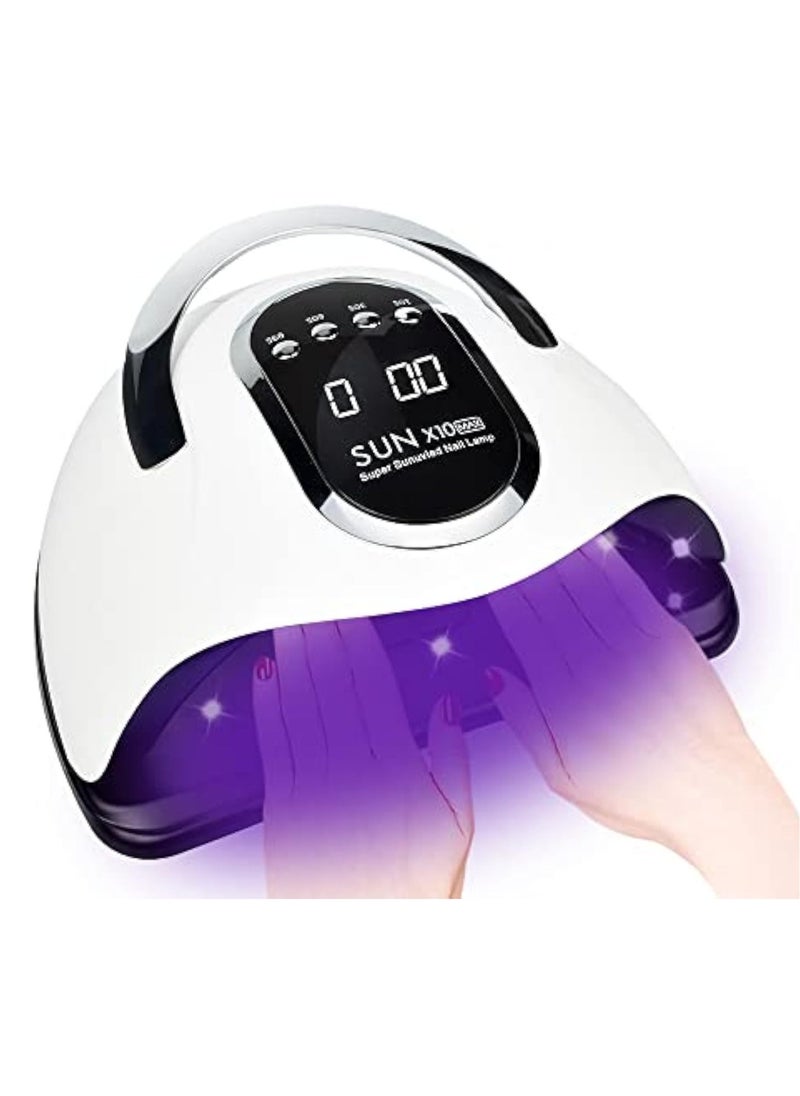 EVEREEN - Max 280W Professional UV LED Nail Lamp For Nail Gel Fast Nail Polish Dryer With 66 Beads Auto Sensor 4 Timer Setting LCD Display For Salon And Home Use Nail Art Design Tools - Image 1